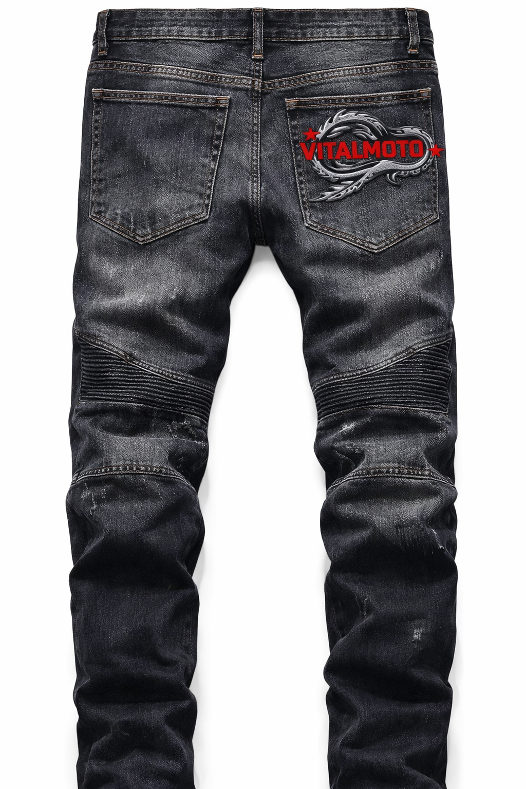 Embroidered Aramid Lined Jeans